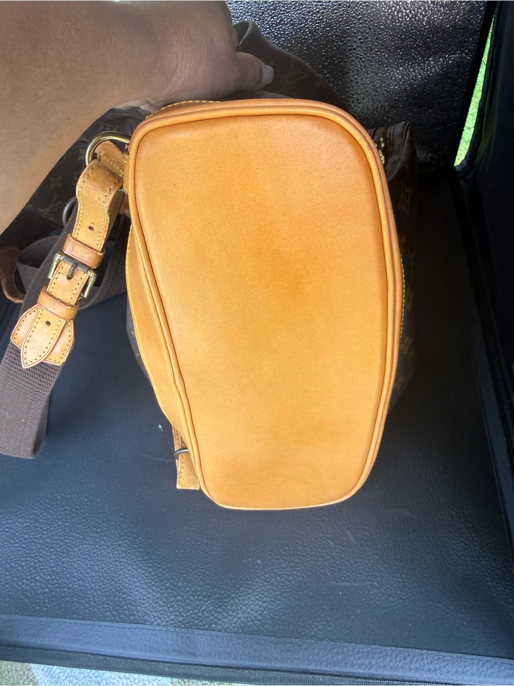 Louis Vuitton Monogram Canvas Backpack in Brown and Tan Leather GM - Picture 7 of 16